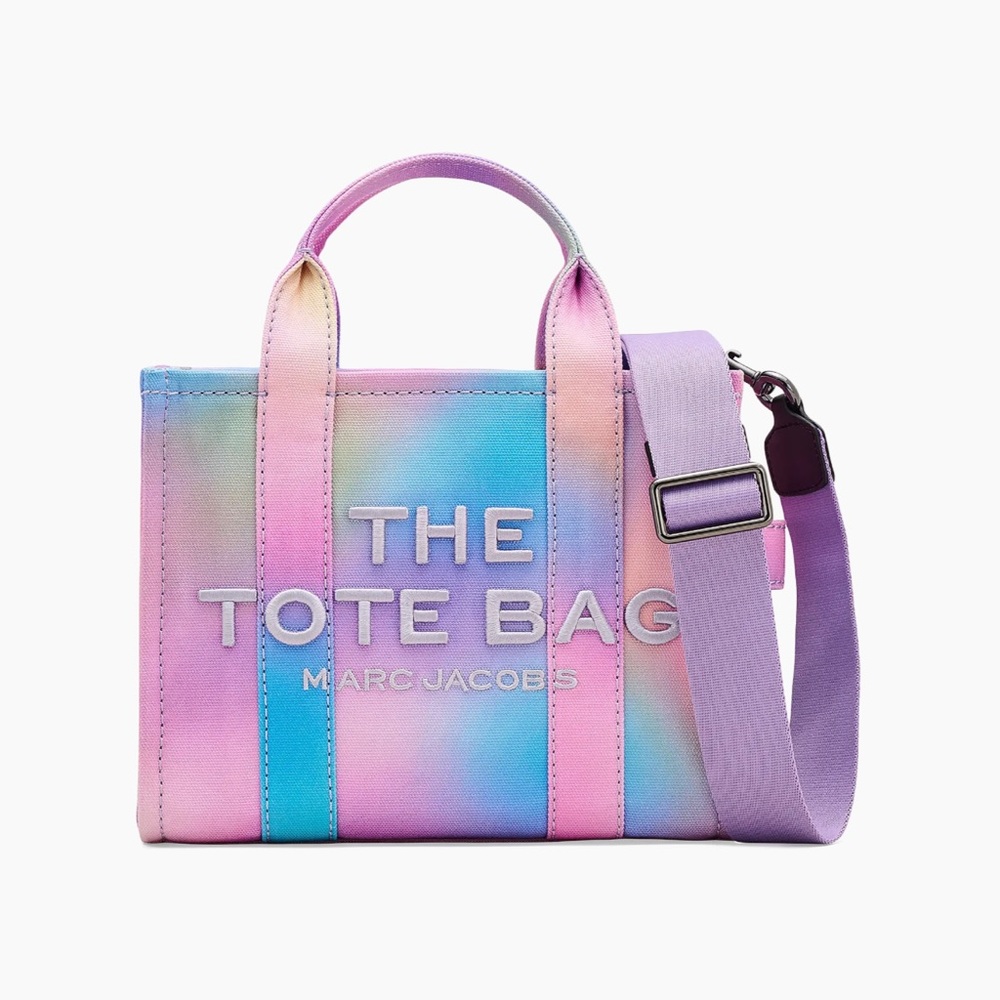 🩵🩷MARC JACOBS THE AIRBRUSH CANVAS SMALL TOTE BAG *NWT*🩵🩷